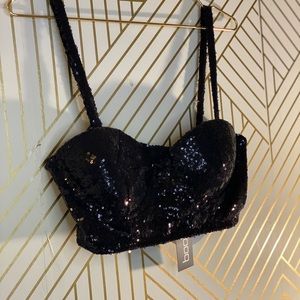 Sequin bralet